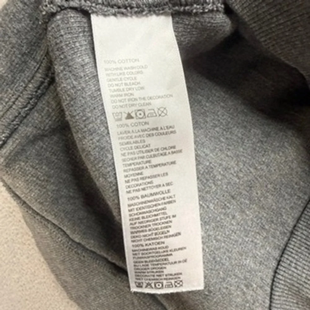 Tommy Bahama Relax Quarter Zip Pullover Sweater Relaxed Medium Gray Cotton Logo